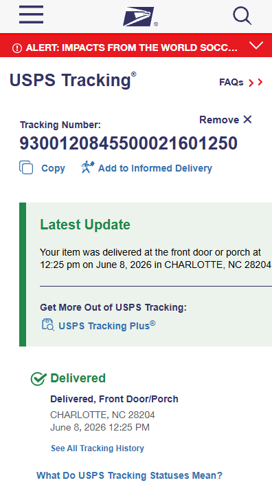 Tracking Number Proof 5
