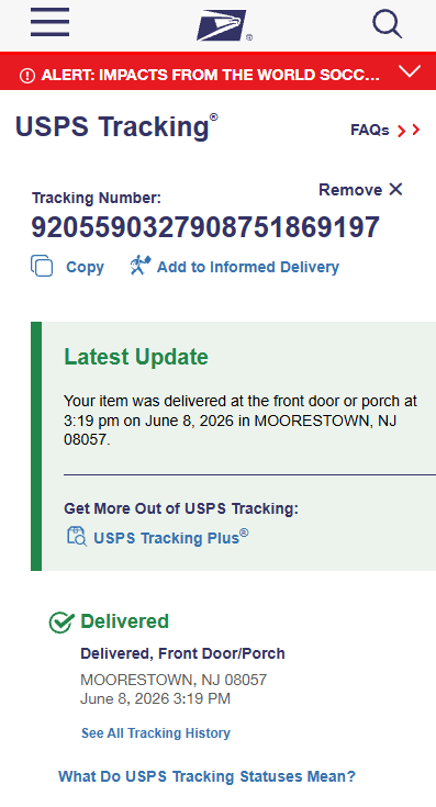 Tracking Number Proof 6