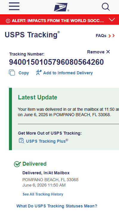Tracking Number Proof 10