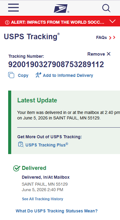 Tracking Number Proof 11